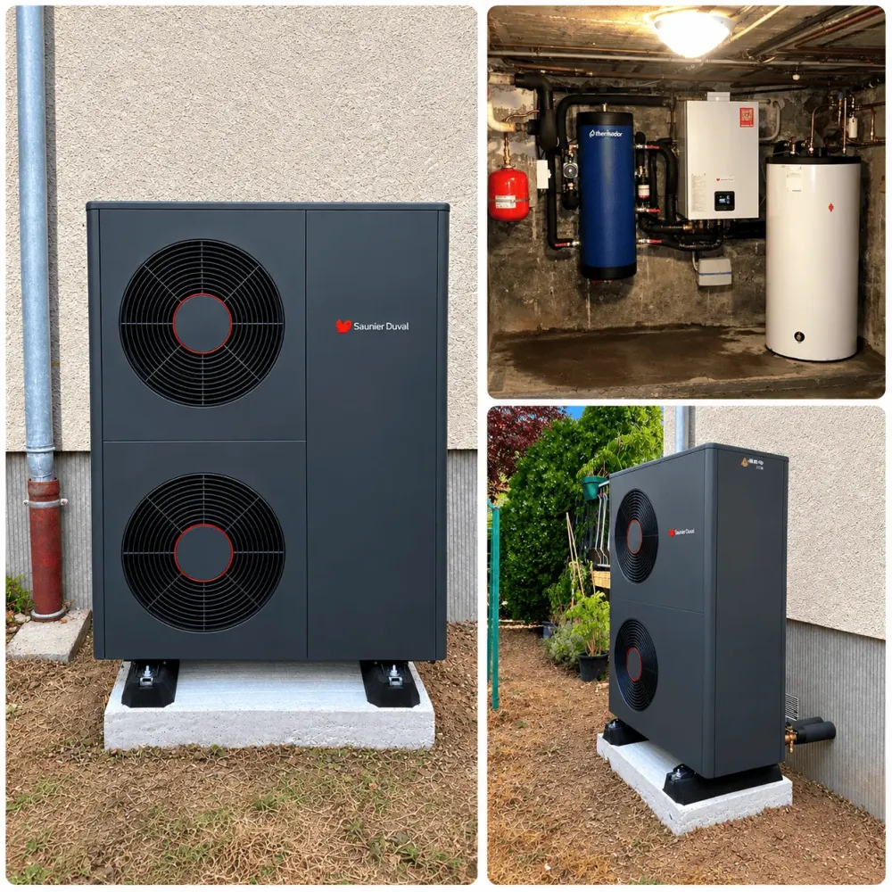 Pompe  chaleur haute temprature 75 Gnia Air MAX 15 KW SAUNIER DUVAL